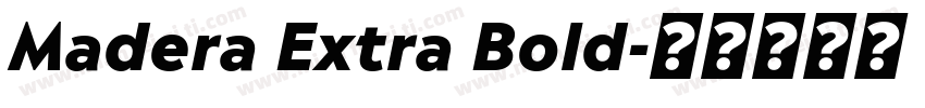 Madera Extra Bold字体转换